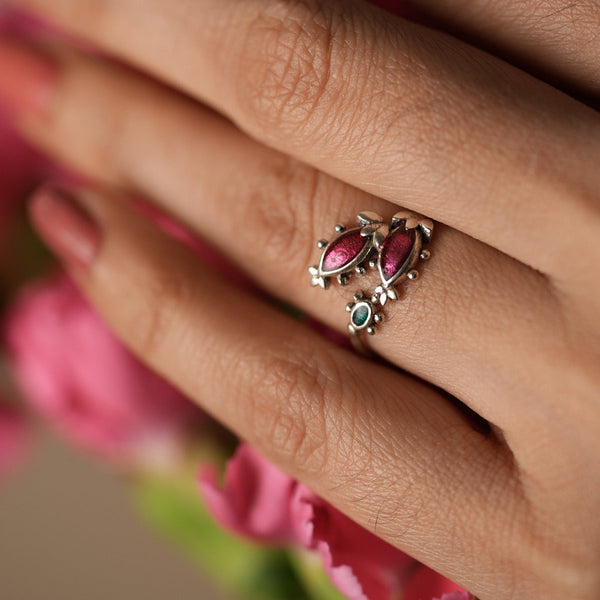 Kritika Silver Finger Ring by MOHA