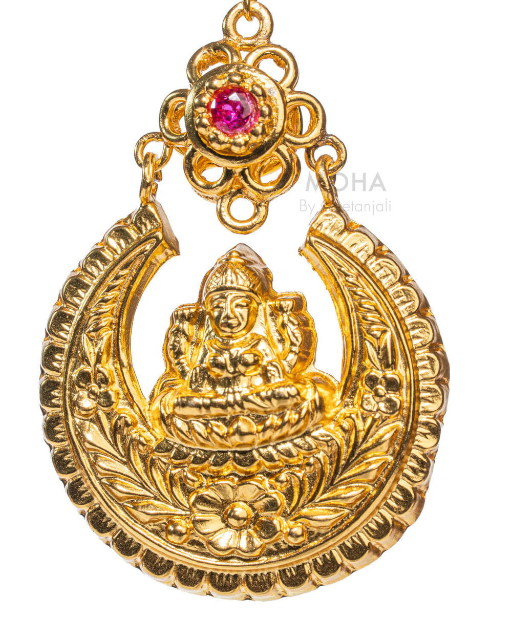 Lakshmi Silver Necklace by MOHA (Gold plated)