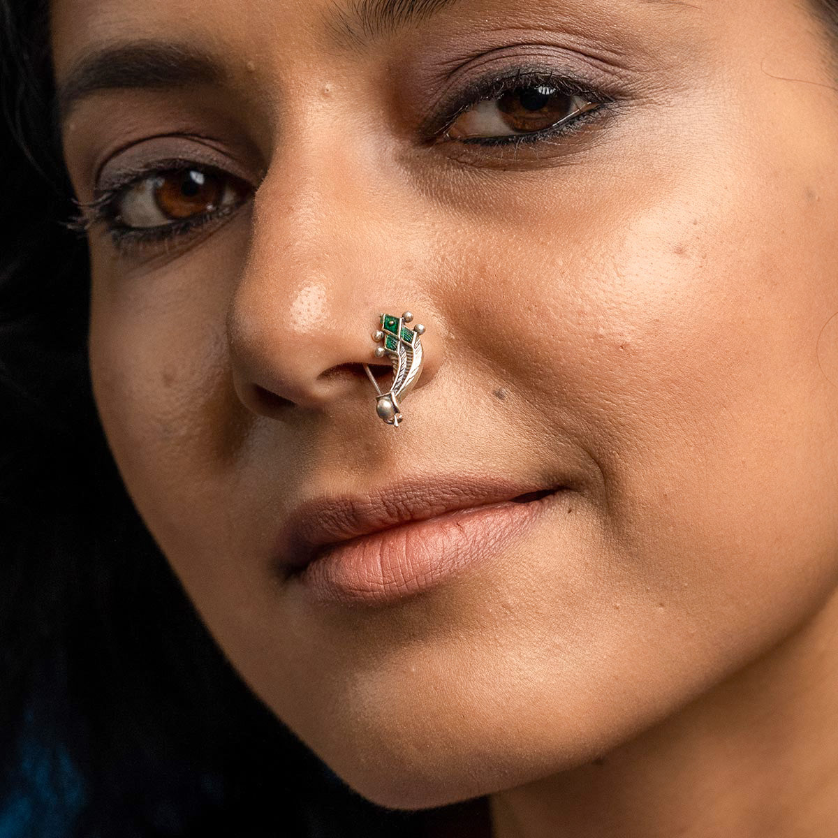 Machli Silver Nath/Nose Ring By Moha -Clip On Left
