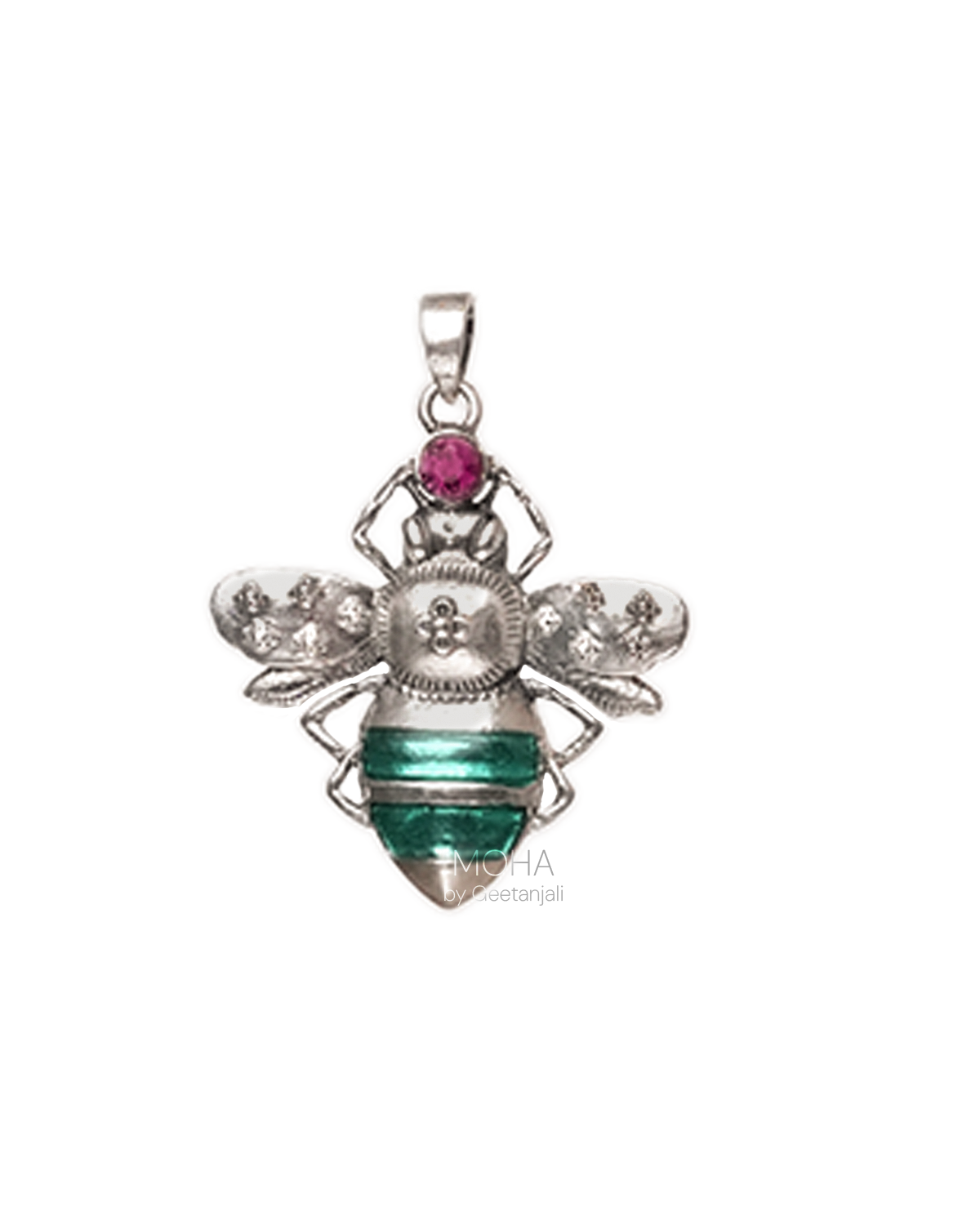 Madhu Silver Pendant by Moha (Only Pendant)