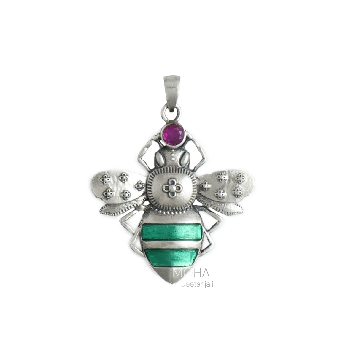 Madhu Silver Pendant by Moha (Only Pendant)