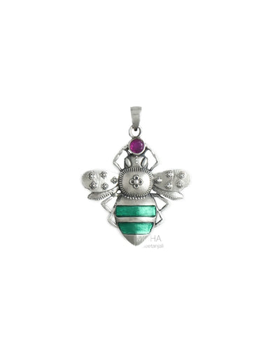 Madhu Silver Pendant by Moha (Only Pendant)