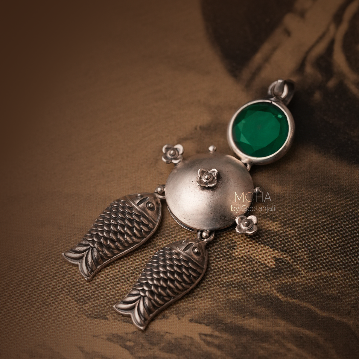 Mahaseer Silver Pendant by MOHA (Only Pendant)
