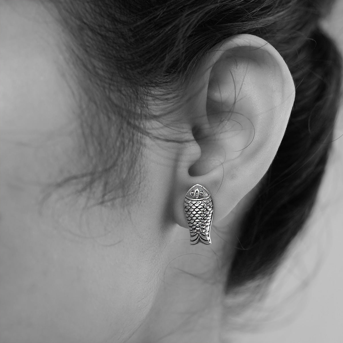 mahaseer silver earrings by moha