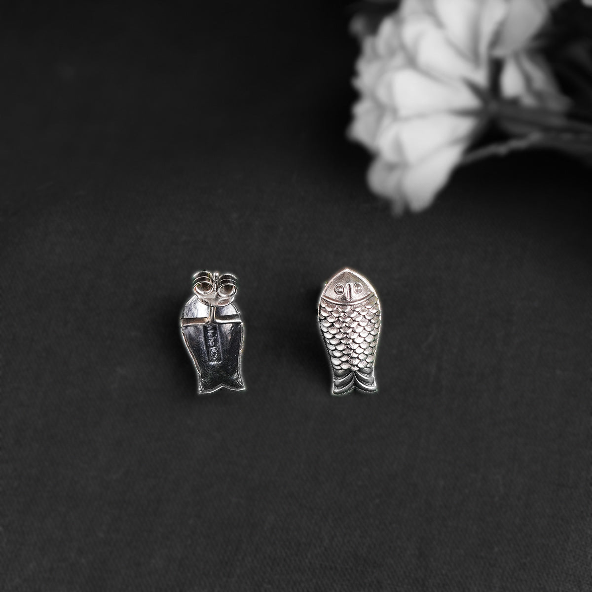 mahaseer silver earrings by moha