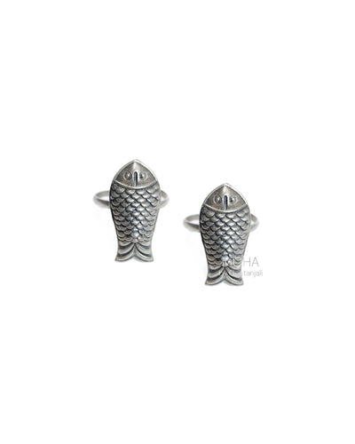 Mahaseer Silver Toe Ring by MOHA
