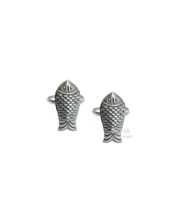 Mahaseer Silver Toe Ring by MOHA