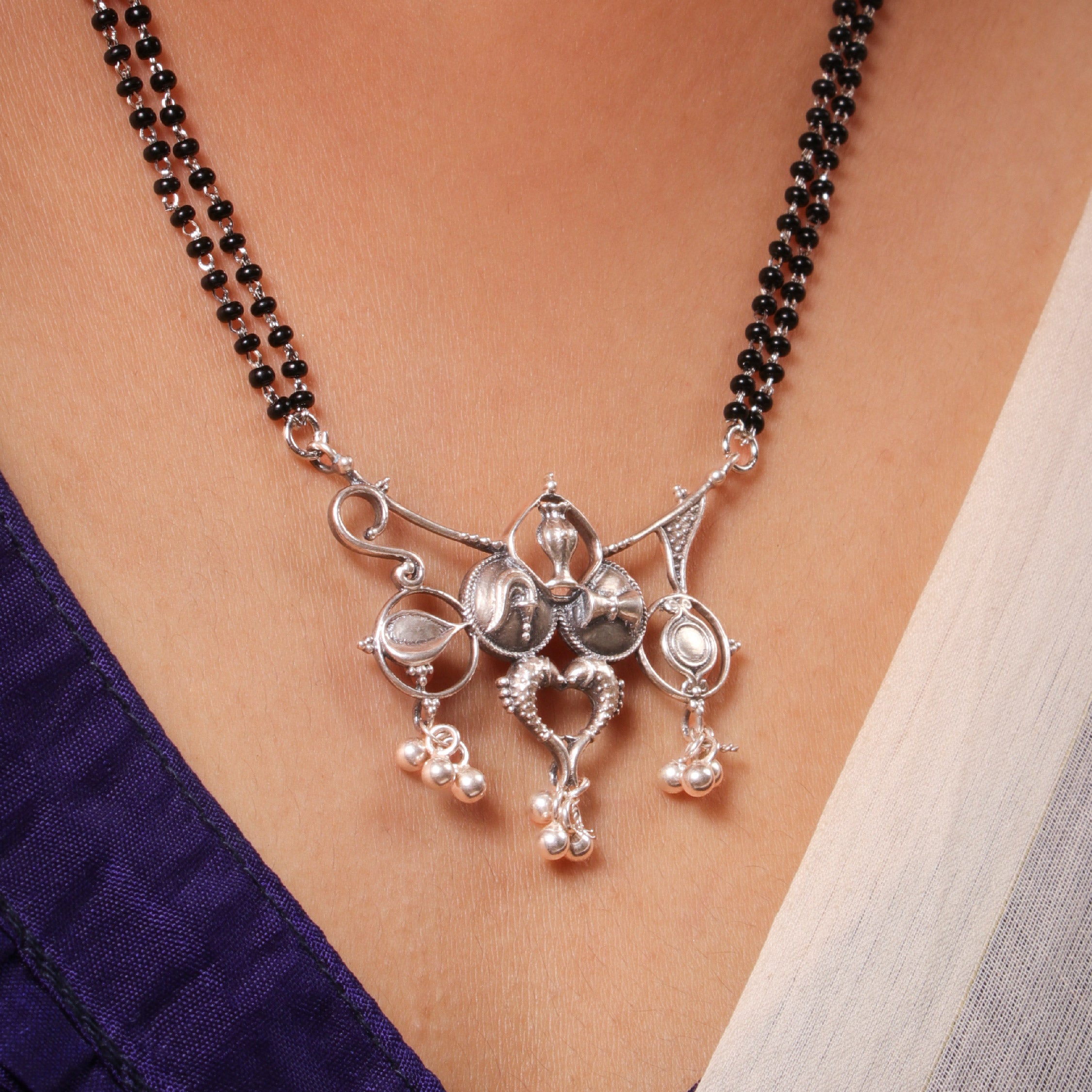 mangalya silver mangalsutra by moha