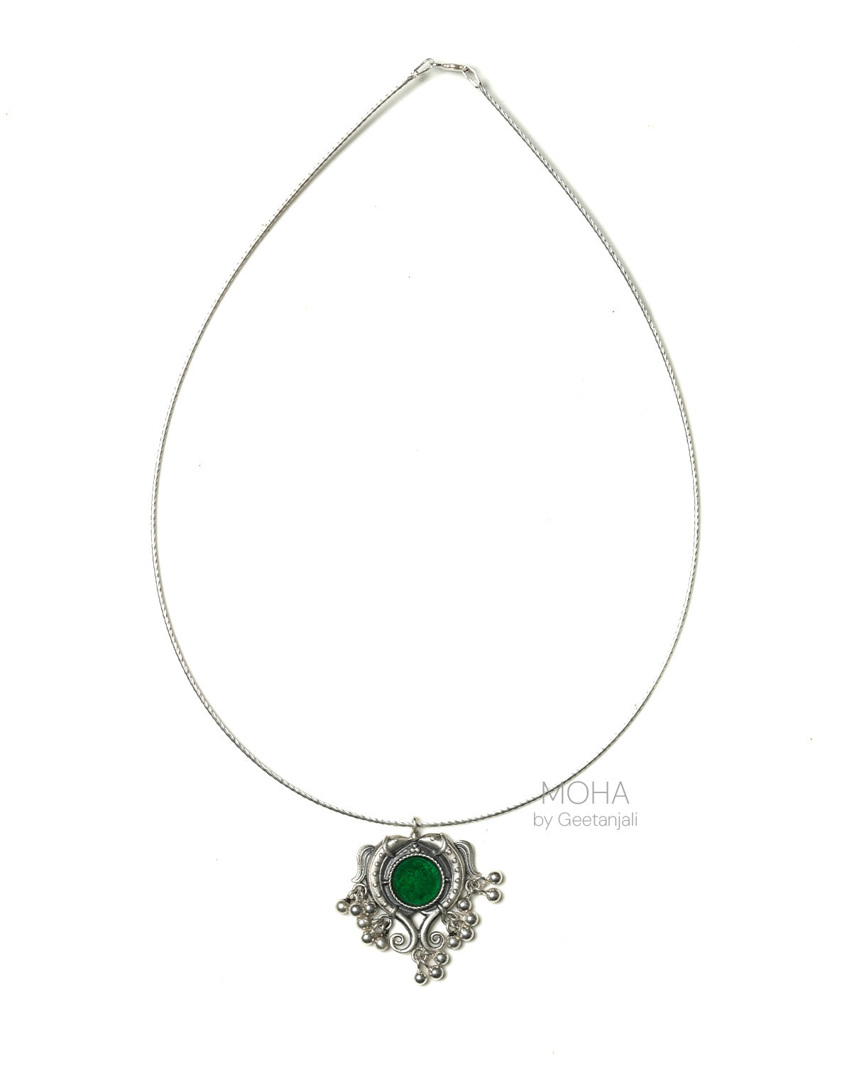 Matsya Silver Pendant with Chain by MOHA