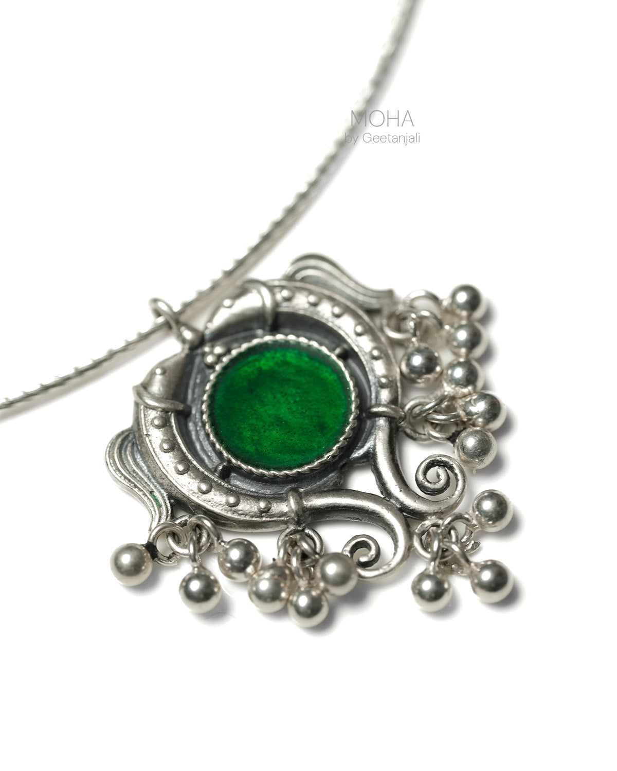 Matsya Silver Pendant with Chain by MOHA