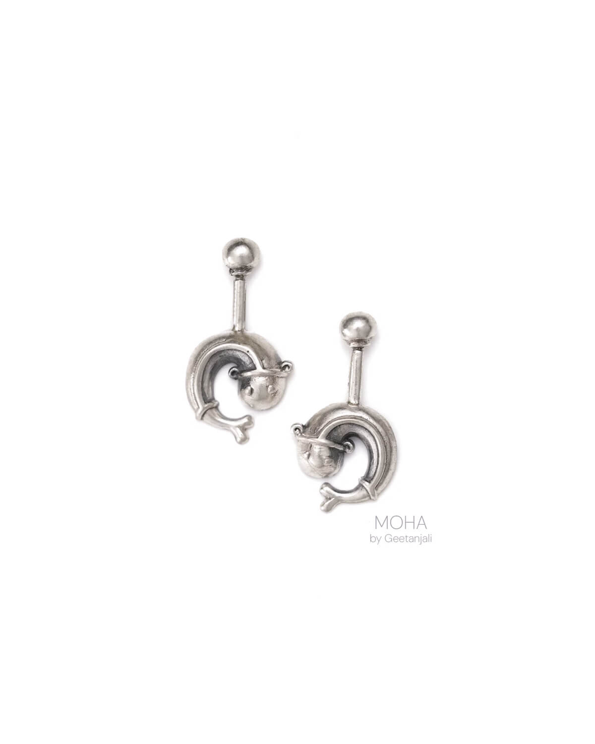 Matsyakarnika Silver Bugadi, Pierced (Small) by MOHA