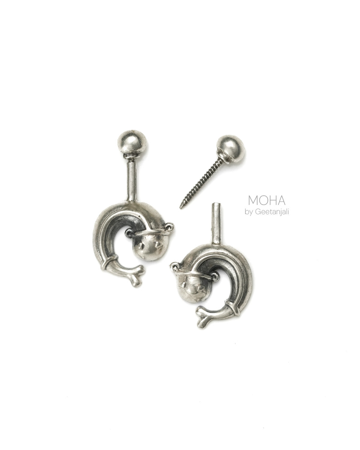 Matsyakarnika Silver Bugadi, Pierced (Small) by MOHA