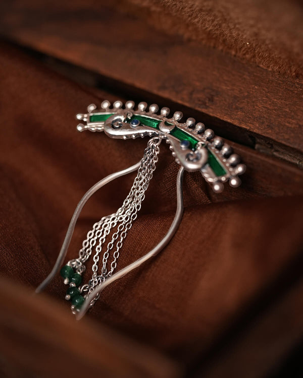 Mayura Silver Hairpin by MOHA