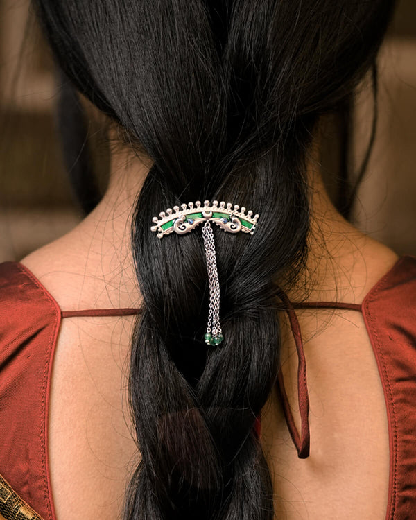 Mayura Silver Hairpin by MOHA