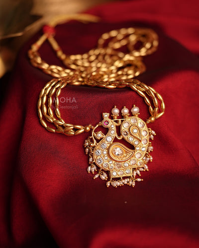 Mayuri Tanmani Necklace Gold Plated by MOHA