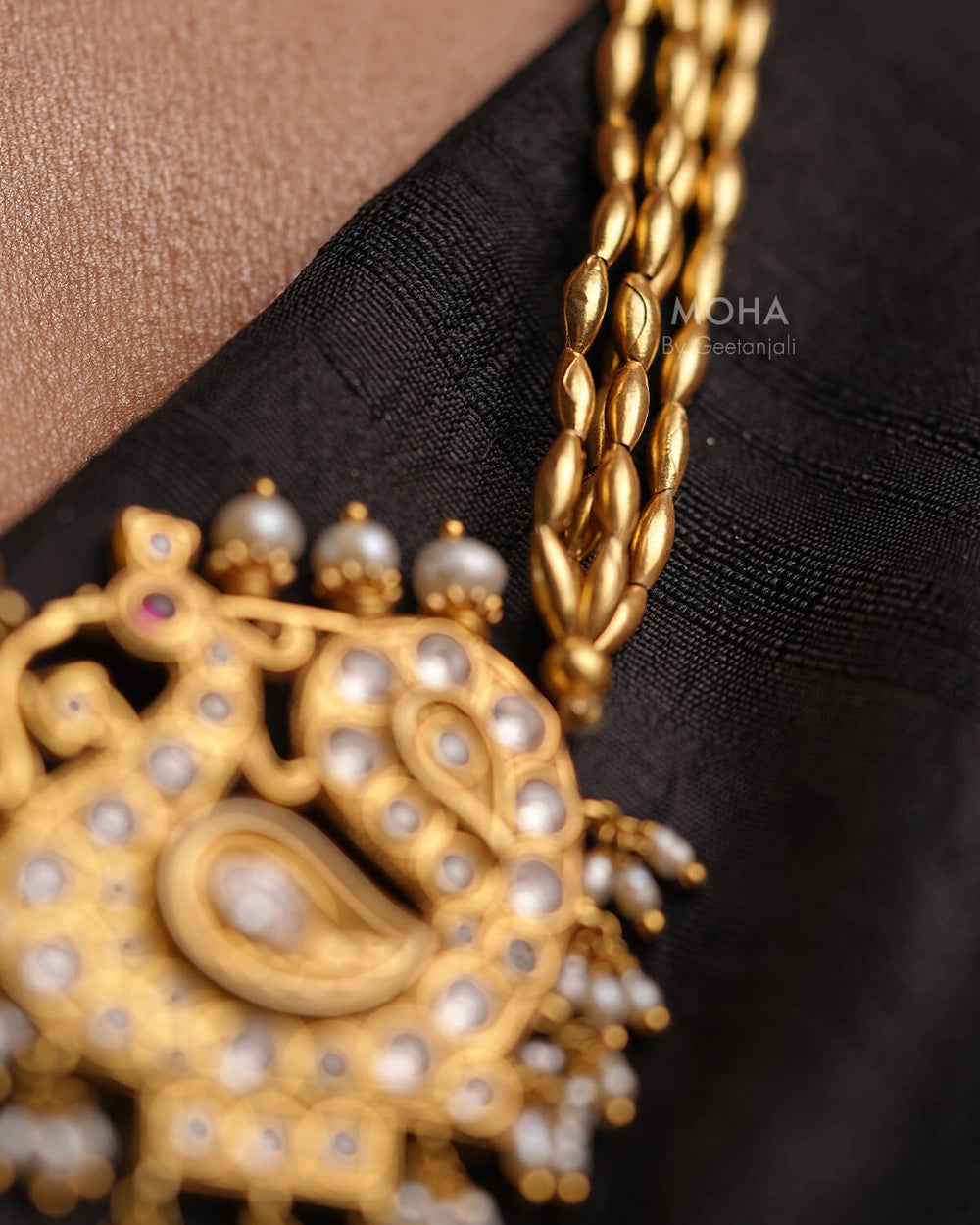Mayuri Tanmani Necklace Gold Plated by MOHA