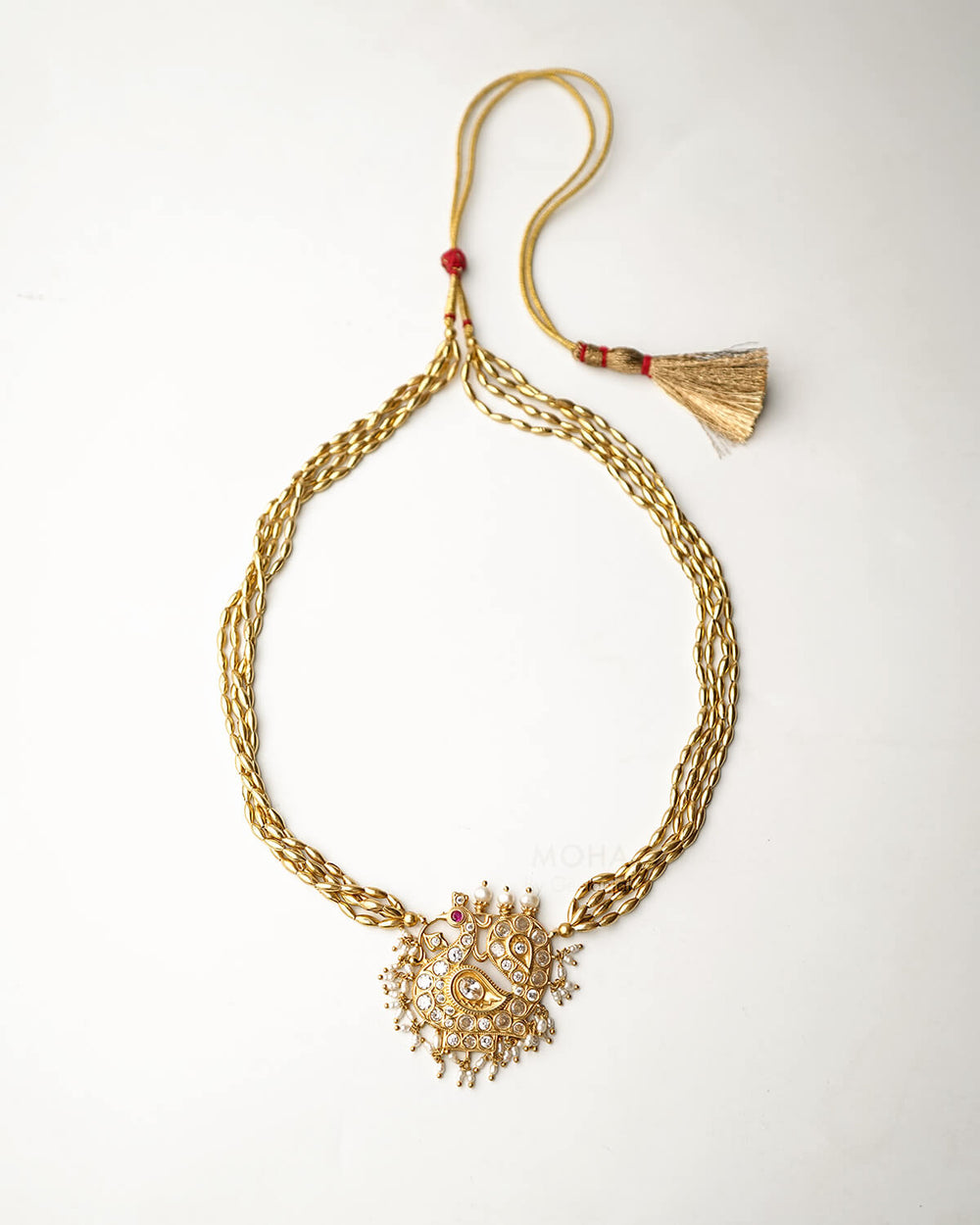 Mayuri Tanmani Necklace Gold Plated by MOHA