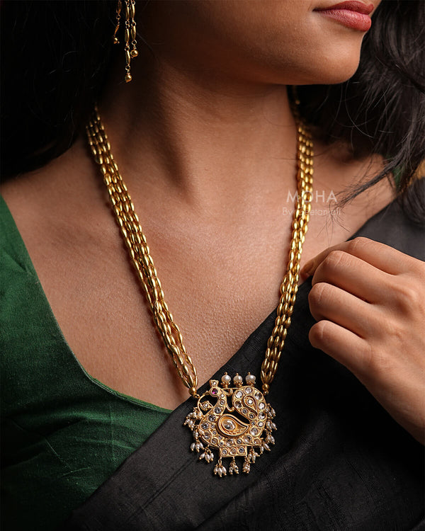 Mayuri Tanmani Necklace Gold Plated by MOHA