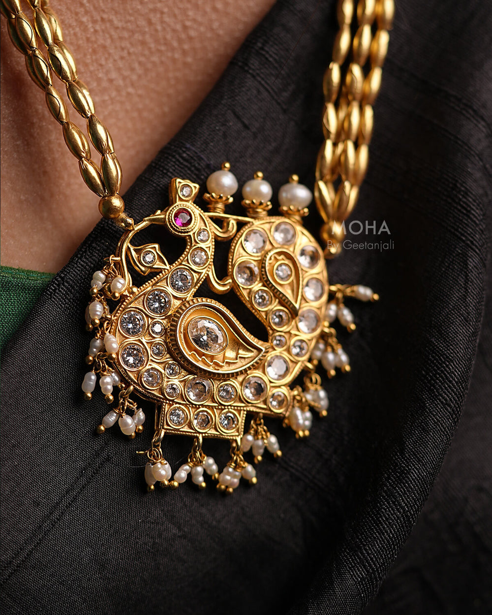 Mayuri Tanmani Necklace Gold Plated by MOHA