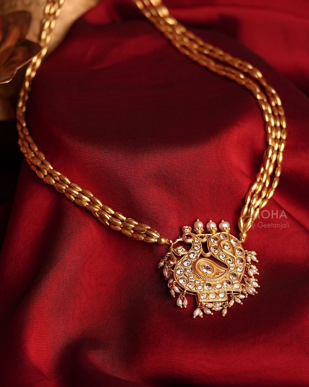 Mayuri Tanmani Necklace Gold Plated by MOHA