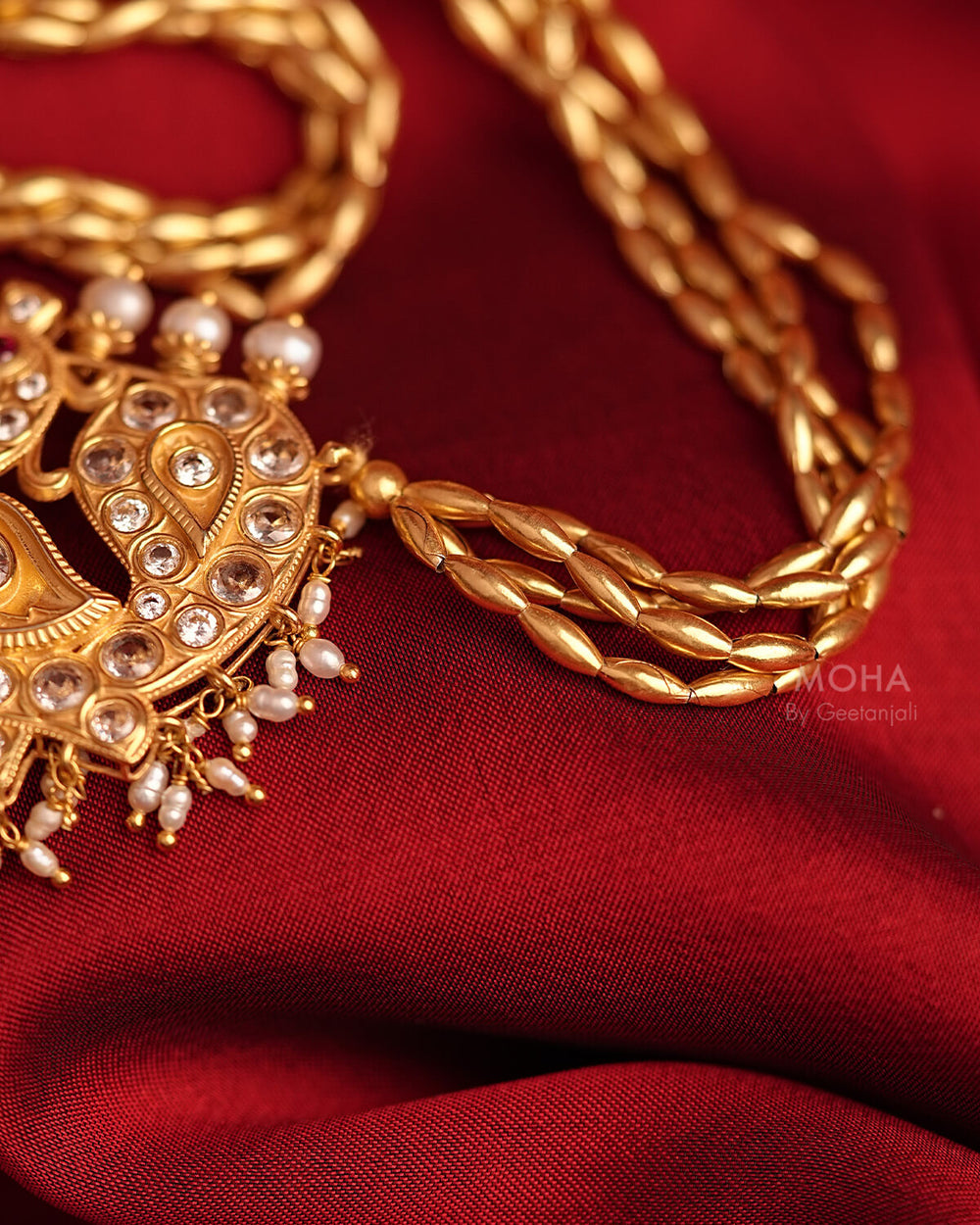 Mayuri Tanmani Necklace Gold Plated by MOHA
