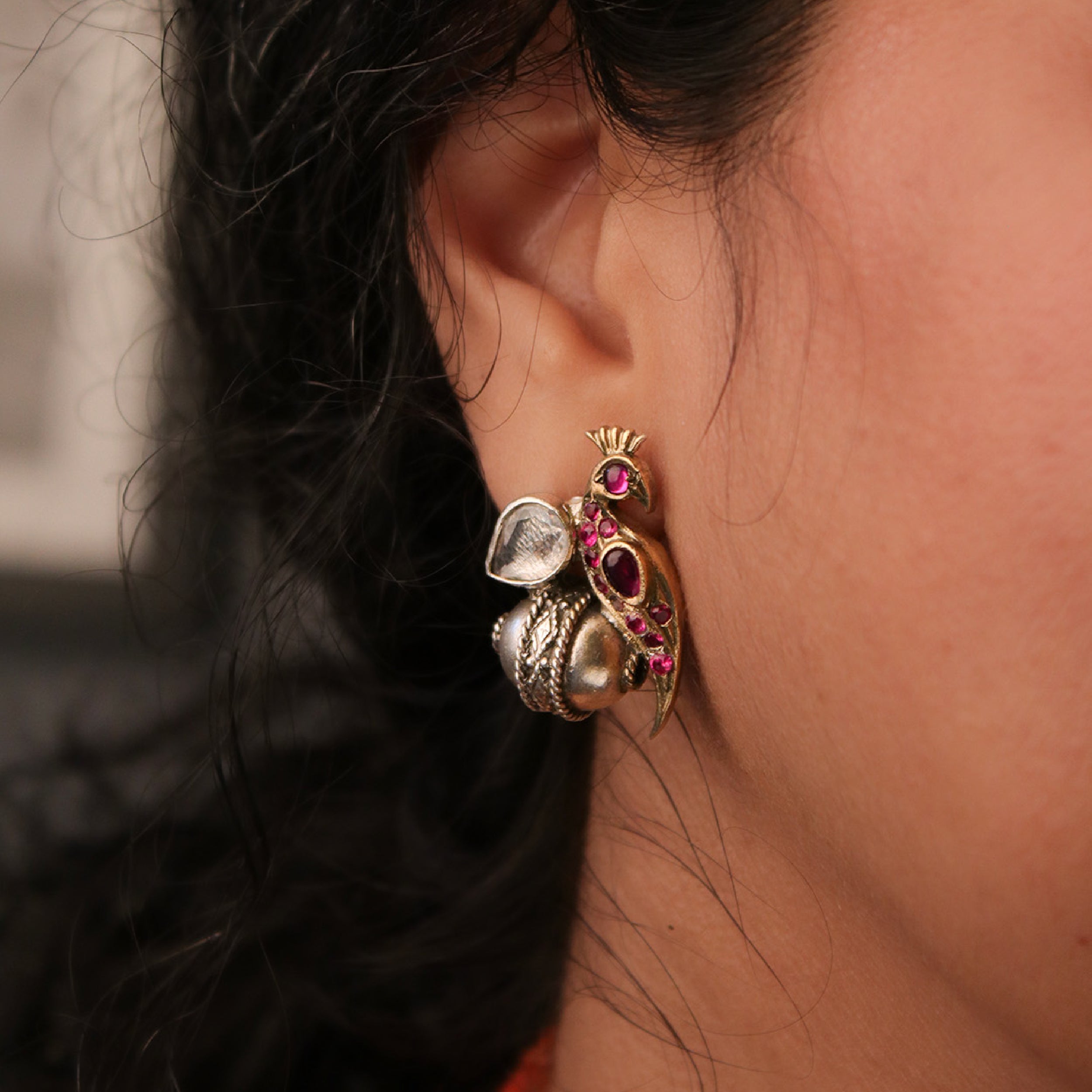 Mayurraj Silver Earrings By MOHA