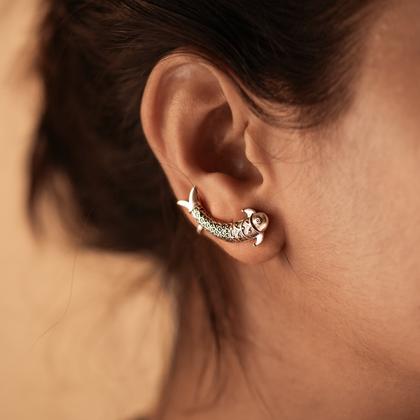Mermaid Silver Earcuffs by Moha