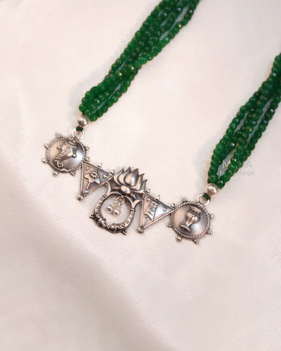 Mihika Silver Necklace by MOHA