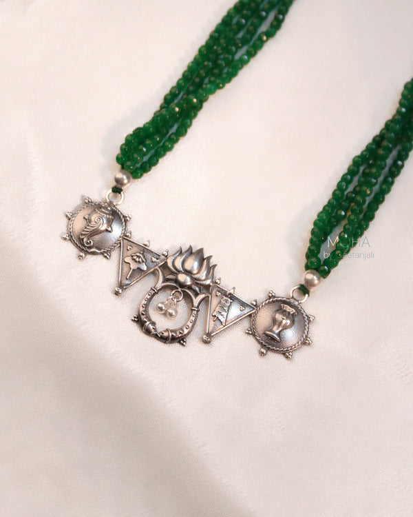 Mihika Silver Necklace by MOHA