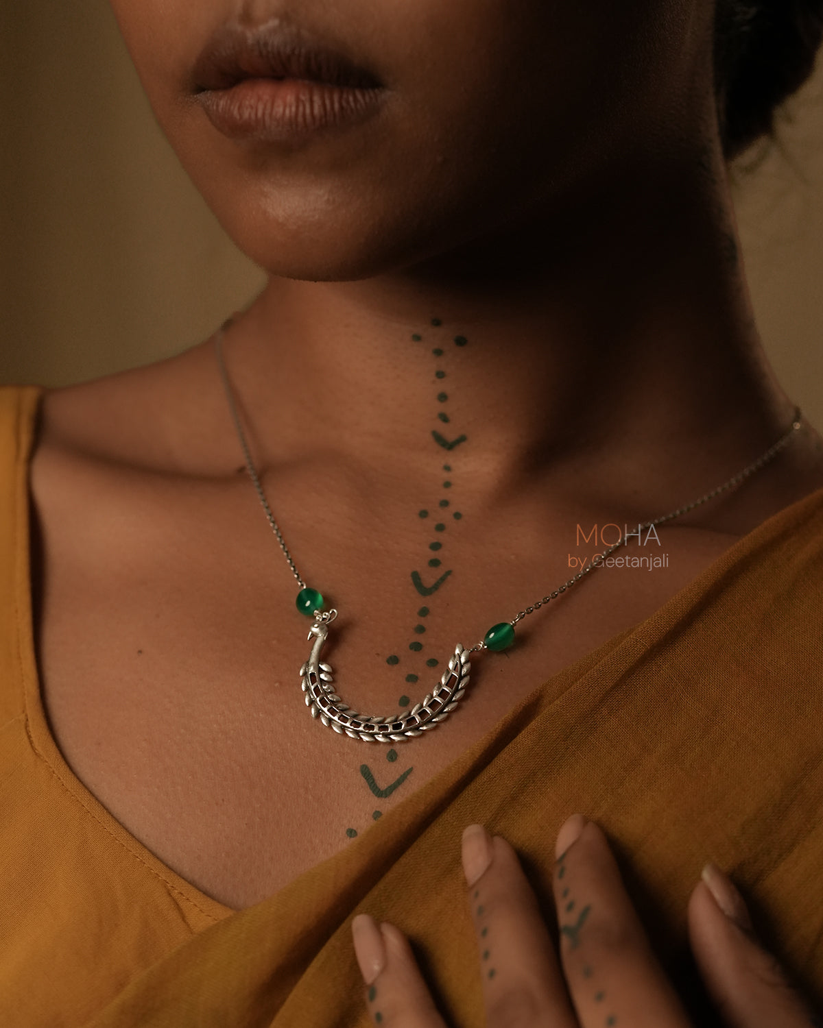 Mor Silver Pendant with chain by MOHA