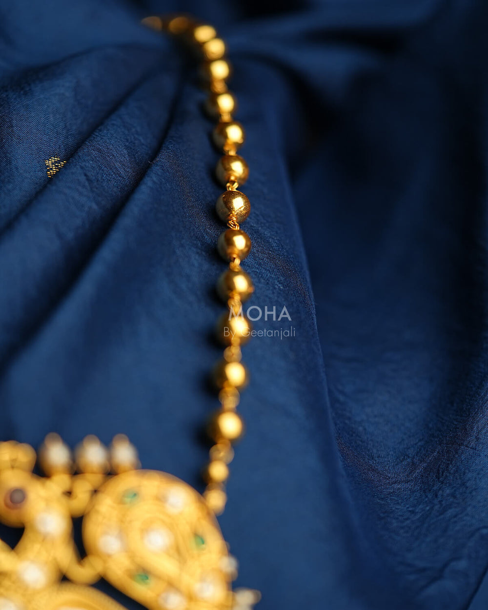 Morpankhi Tanmani Necklace Gold Plated by MOHA