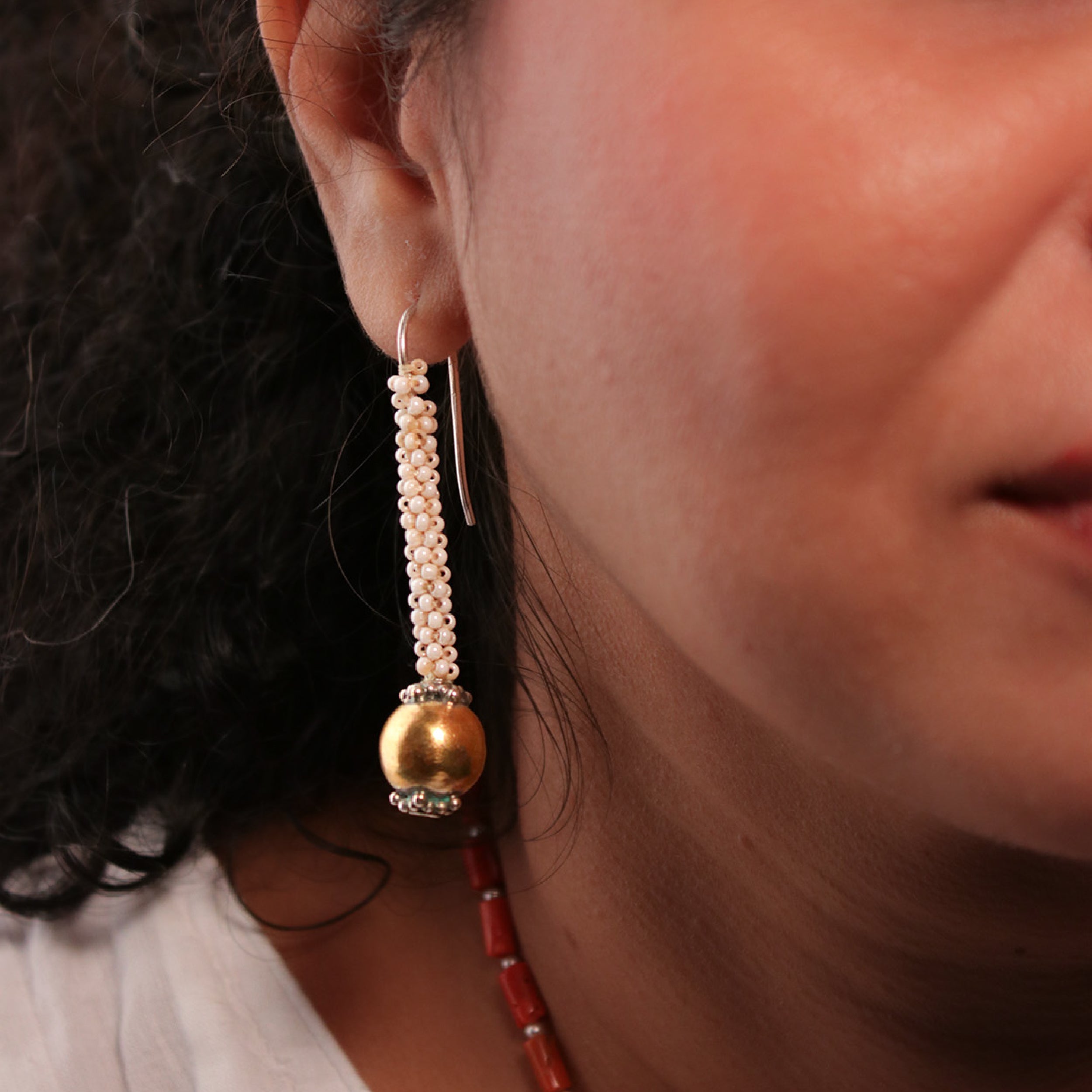 Motisar Pearl Silver Earrings By MOHA