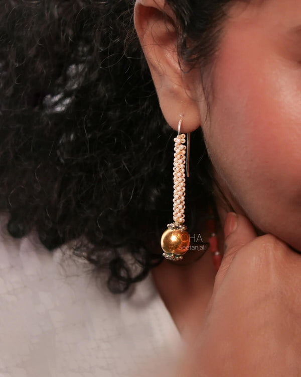 Motisar Pearl Silver Earrings By MOHA