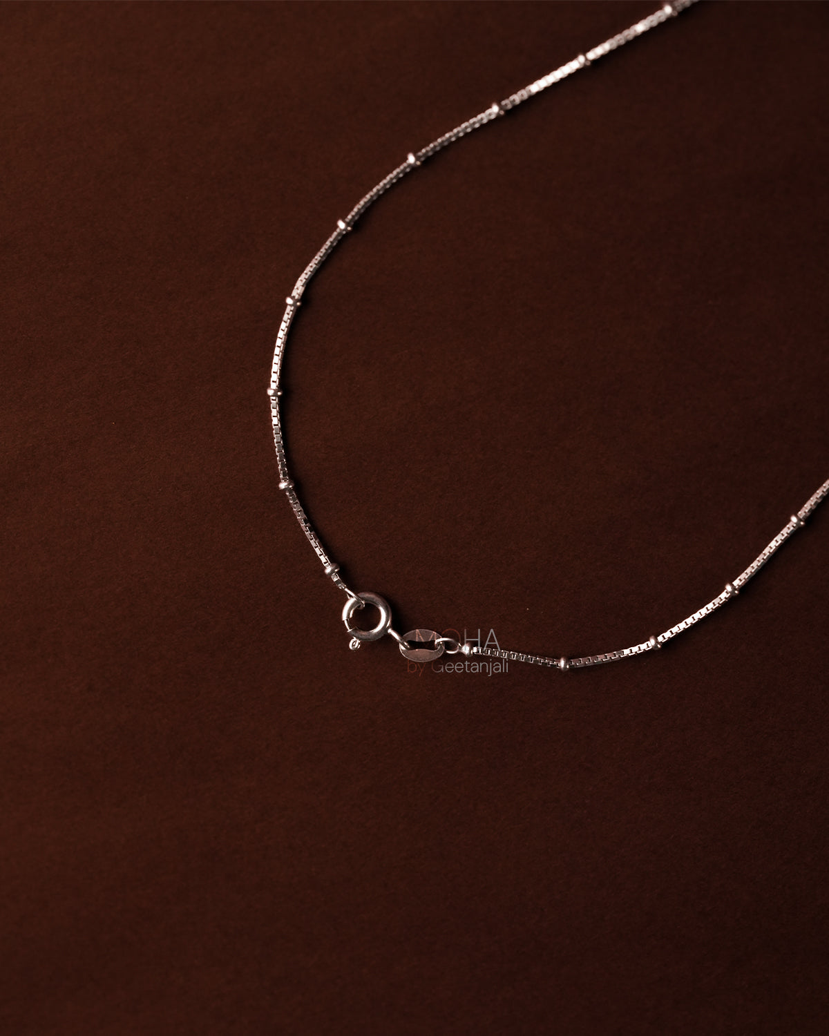 Mudrika Silver Pendant with Chain by MOHA