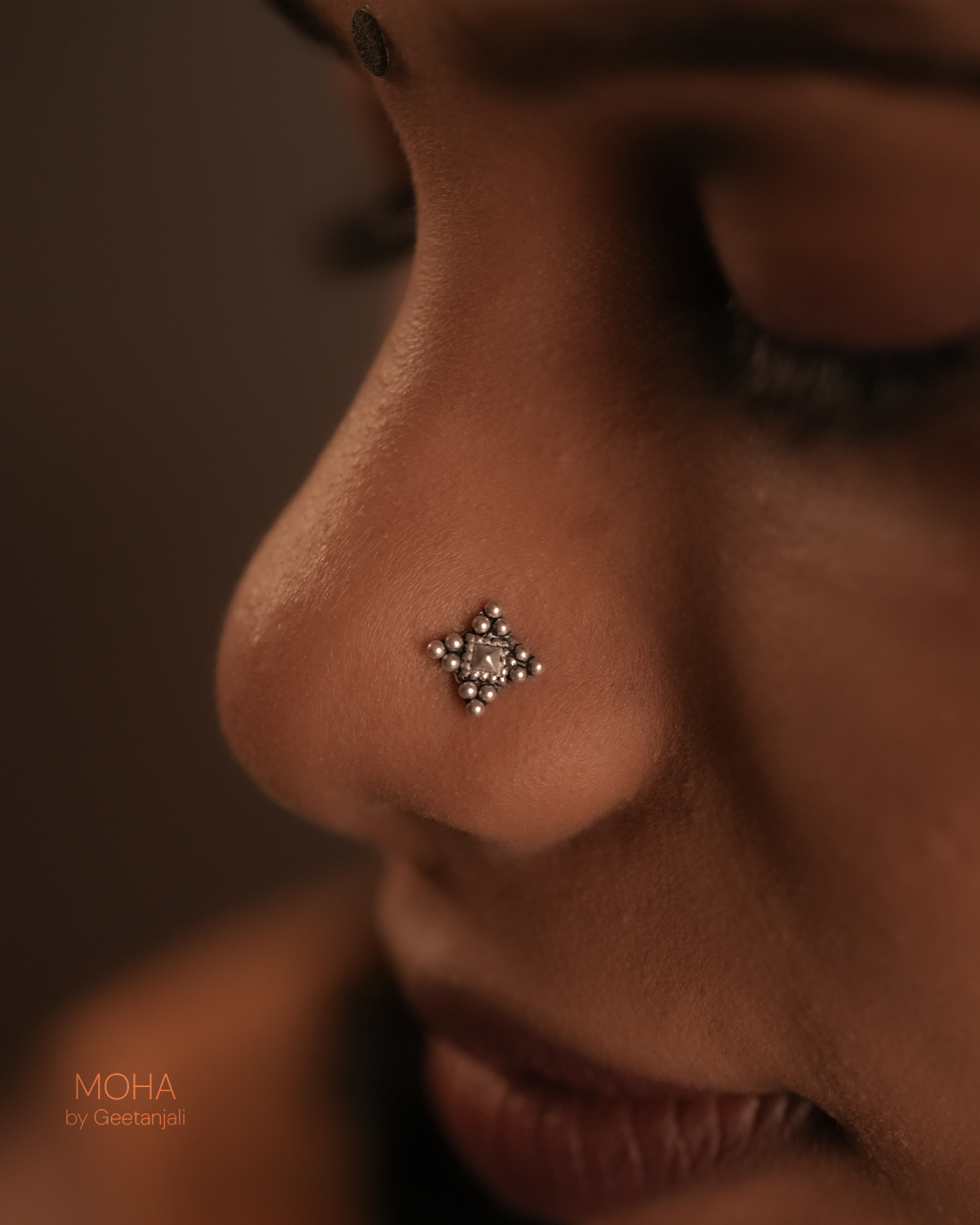 Nakshatra Silver Nosepin by MOHA