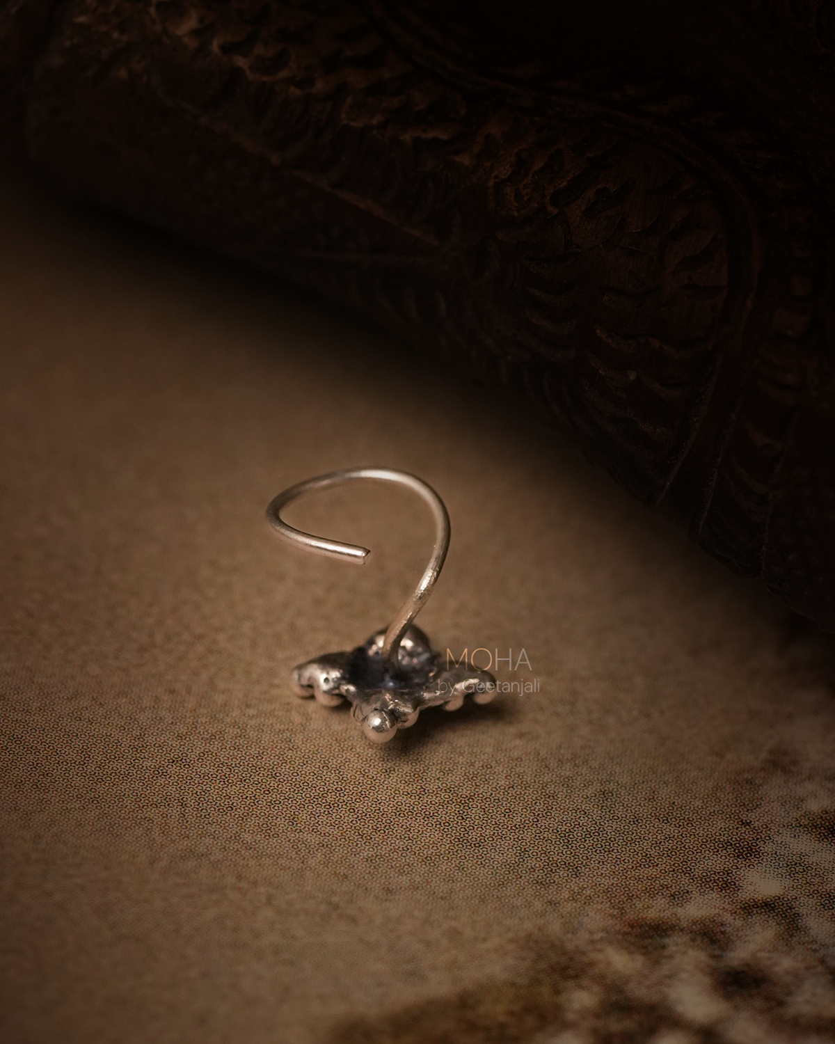 Nakshatra Silver Nosepin by MOHA