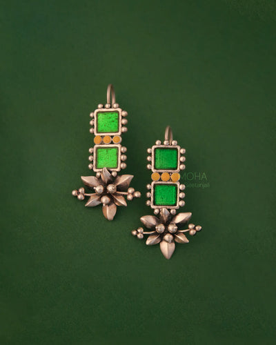 Nargis Zara Silver Earrings By MOHA