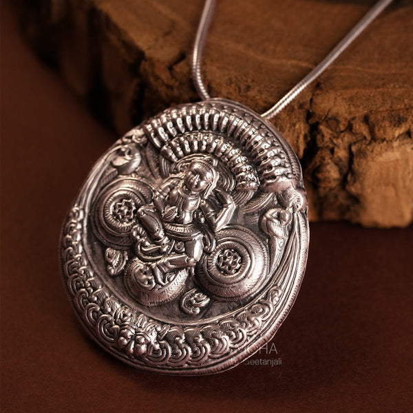 Natraj Silver Pendant with Chain by MOHA