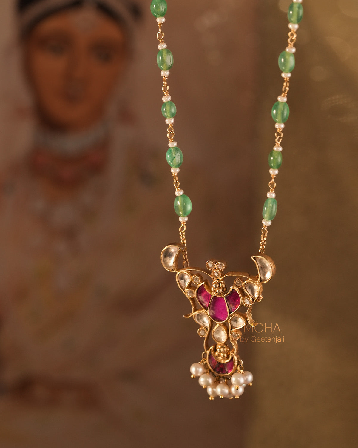 Navira Silver Pendant with Chain by MOHA