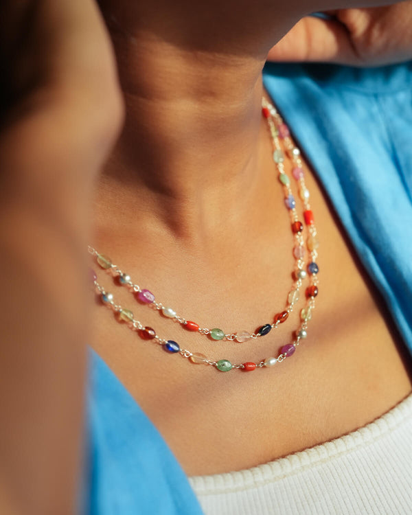 Navratna Mala Double Layered By Moha