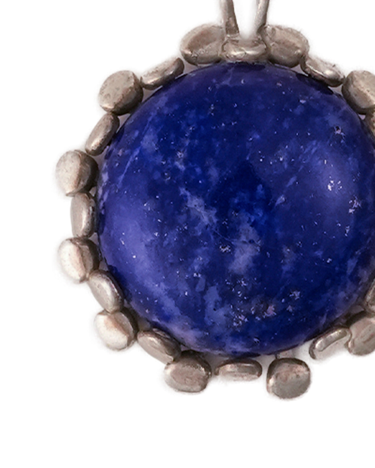 Neel Tara Silver Pendant with Lapiz lazuli Stone by Moha (Only Pendant)
