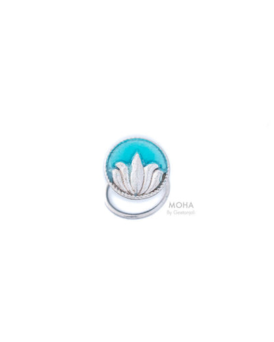 Neel Kamal Silver Nosepin by MOHA