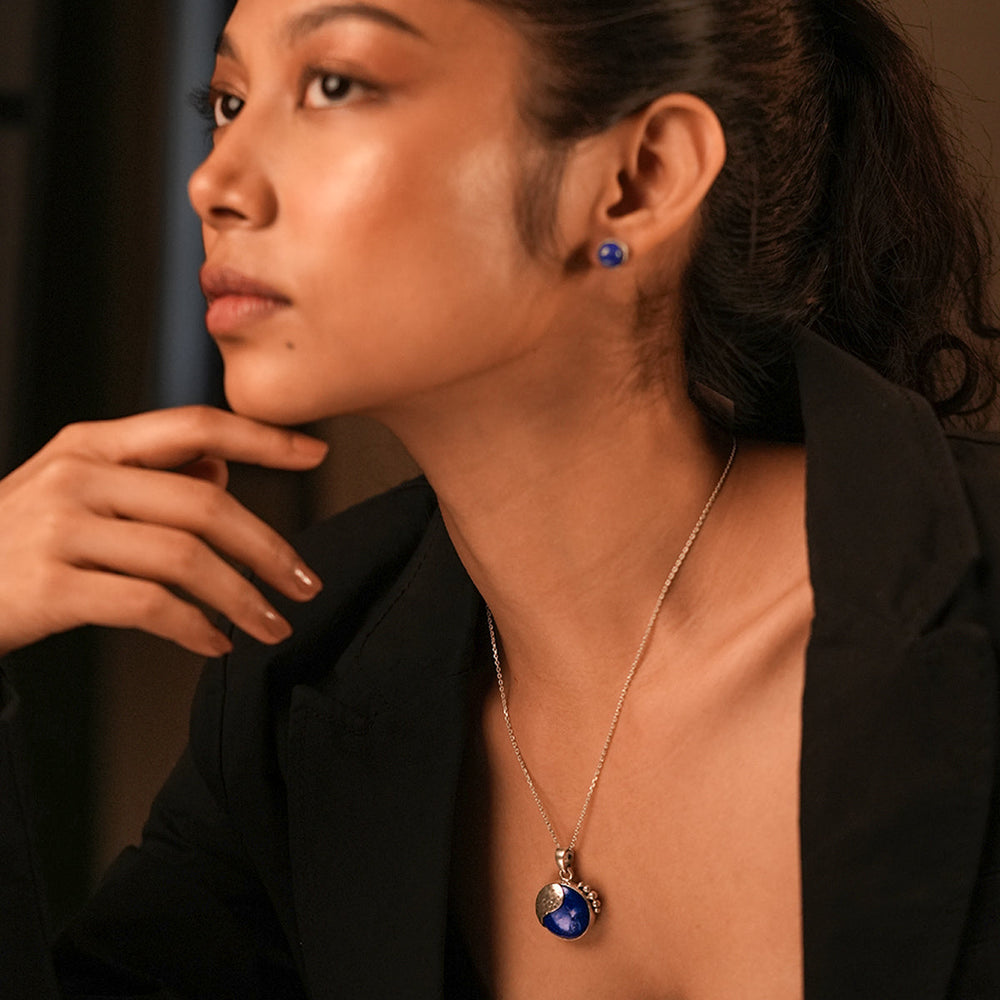 Neel Silver Pendant by Moha (Only Pendant)