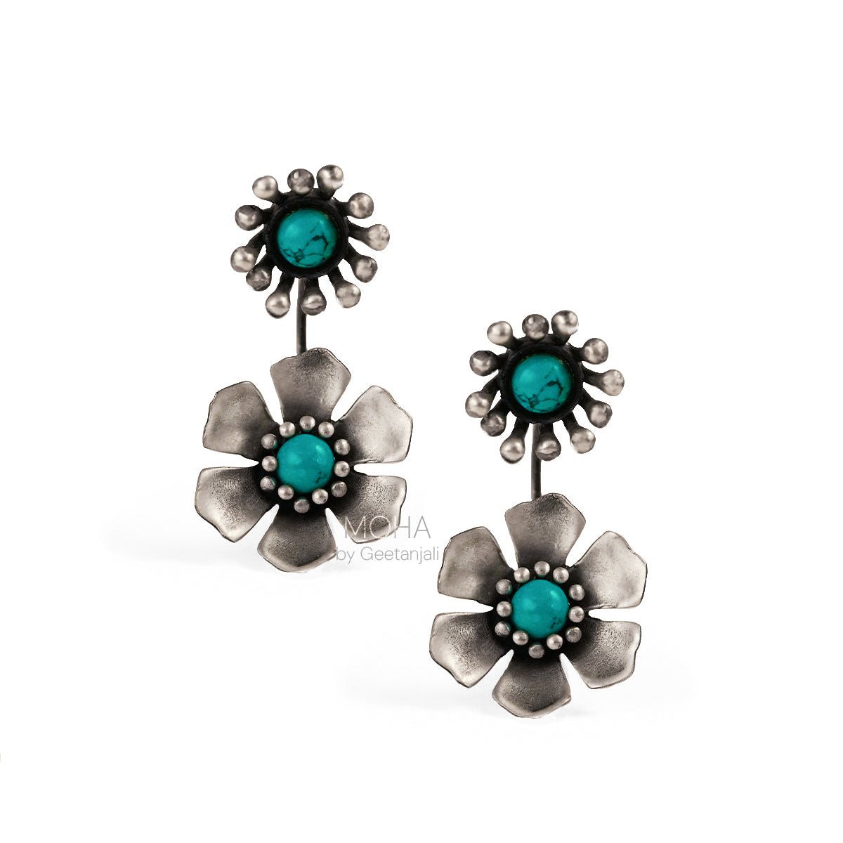 Neelima Silver Earrings by MOHA