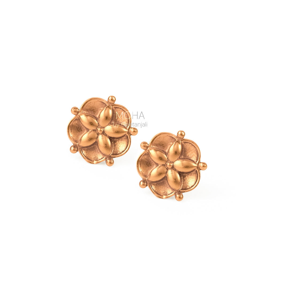 Nilaya Silver Earrings by MOHA (Gold Plated)