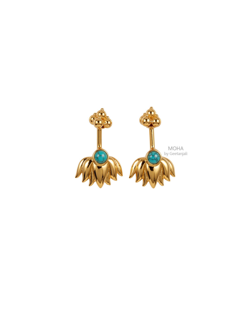 Nilofer Silver Bugadi (Gold Plated) by MOHA