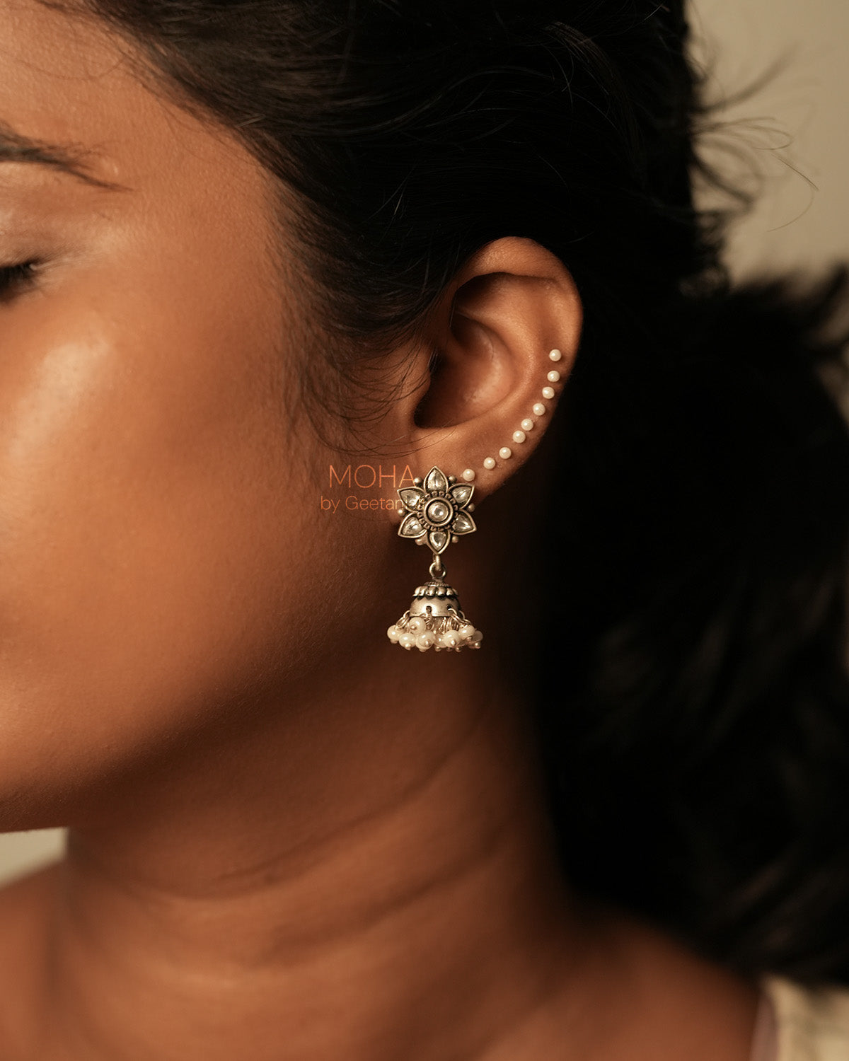 Shobha Silver Earrings by MOHA