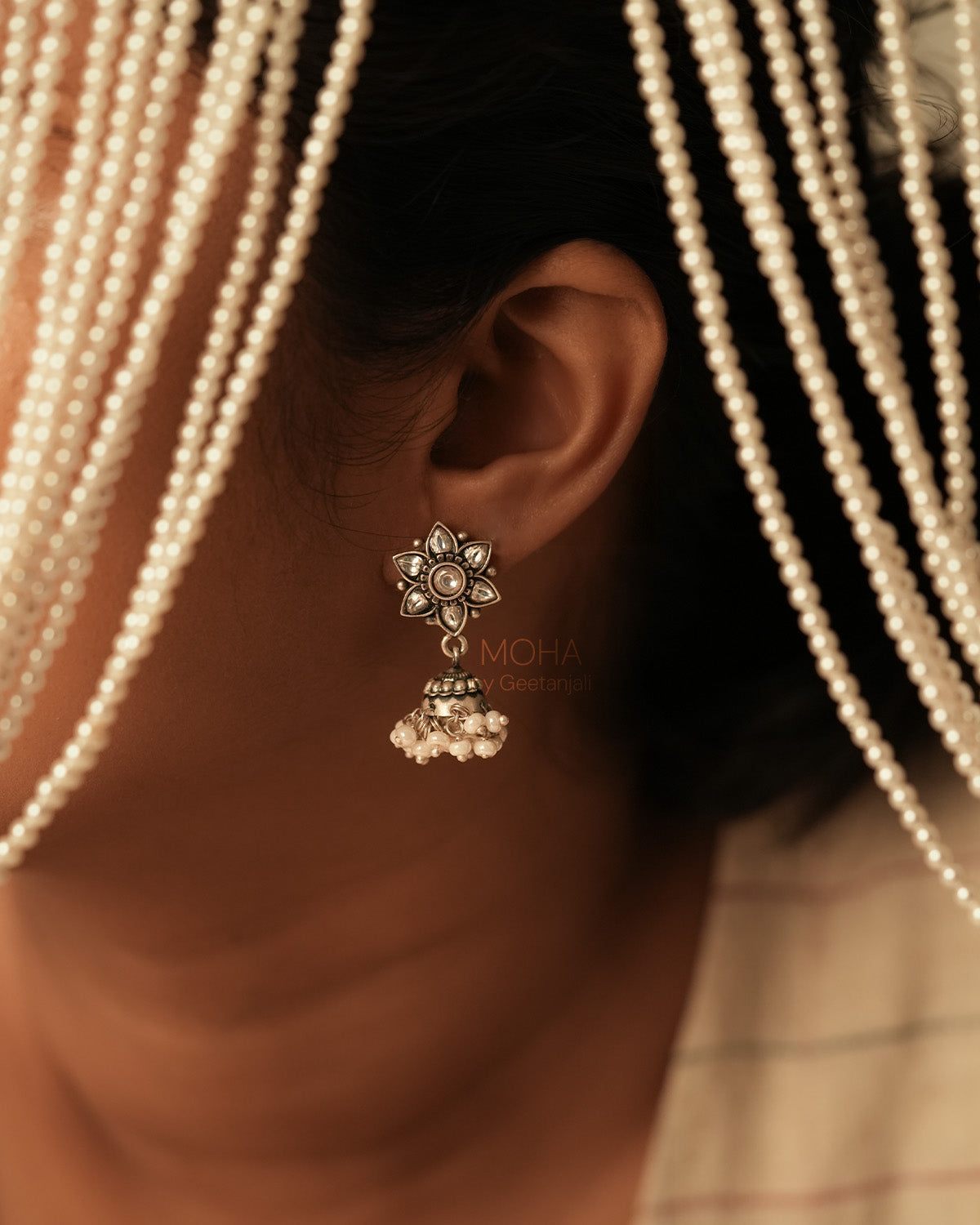 Shobha Silver Earrings by MOHA