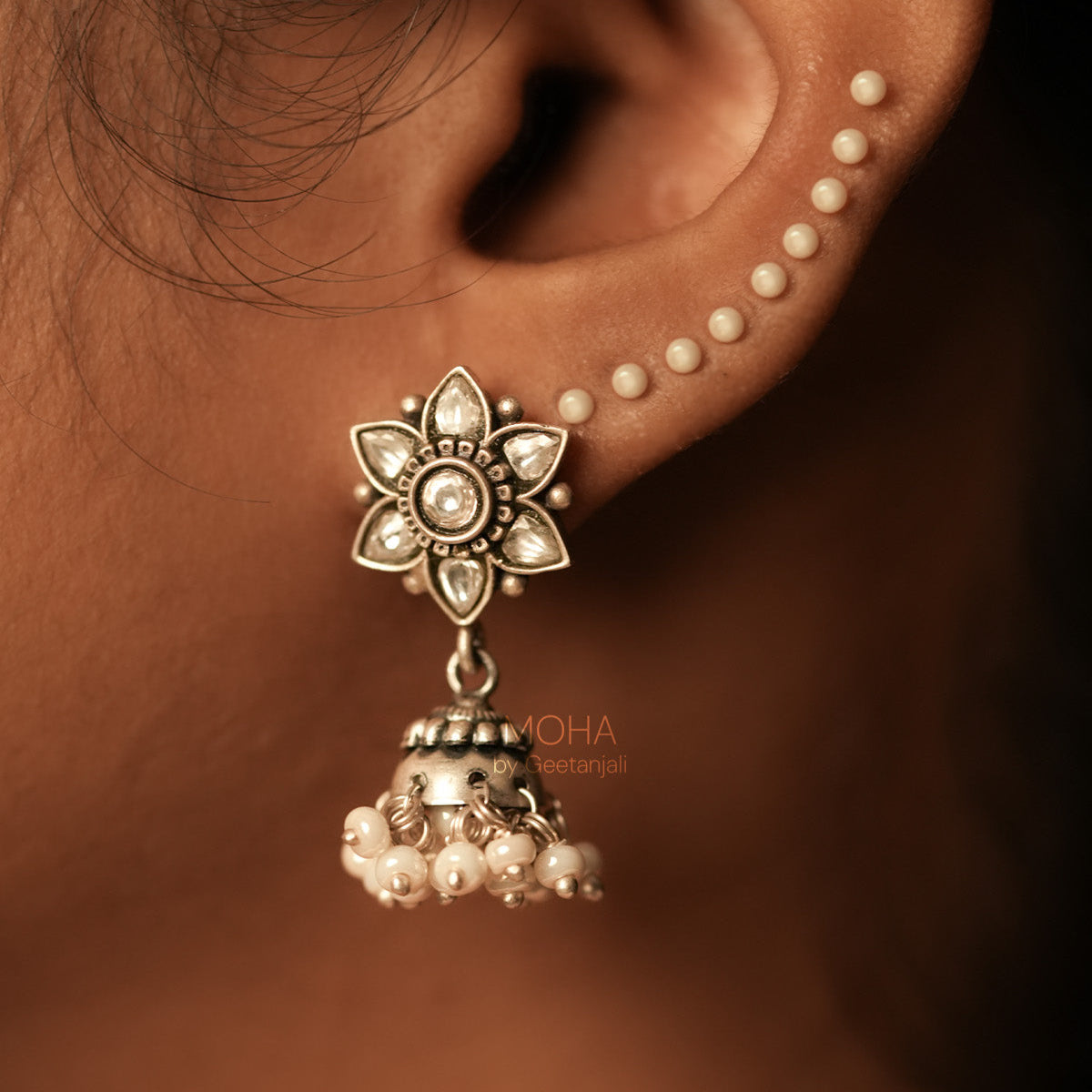 Nupura Silver Earrings by MOHA
