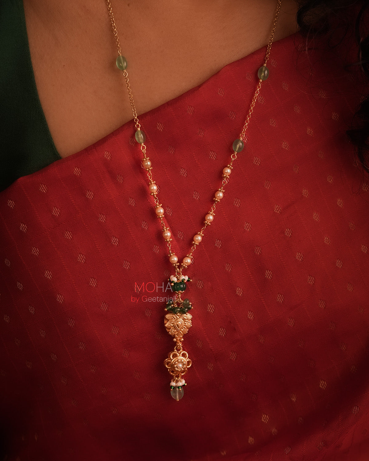 Omara Silver Pendant with Chain by MOHA